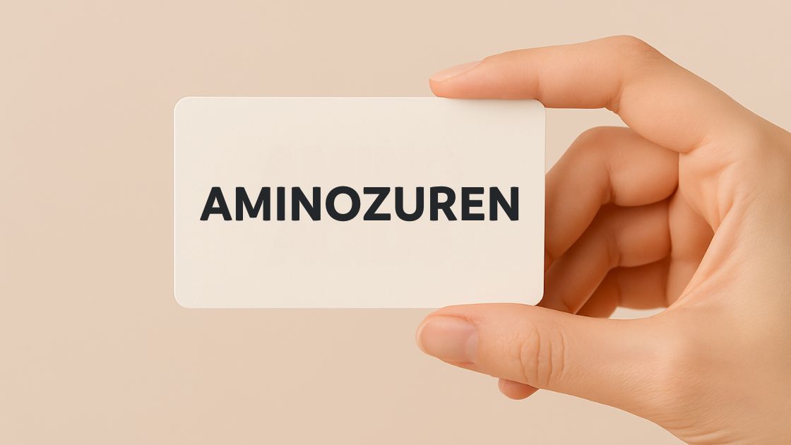 bordje met tekst aminozuren