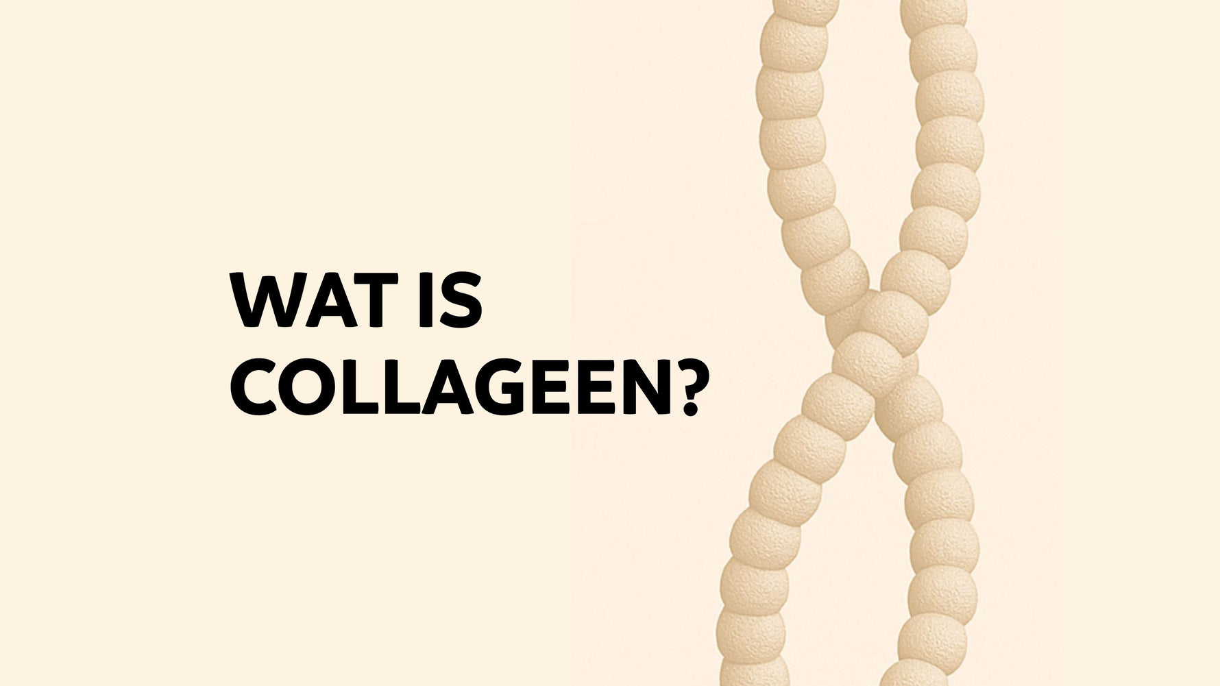 Gestileerde illustratie die collageen visueel voorstelt