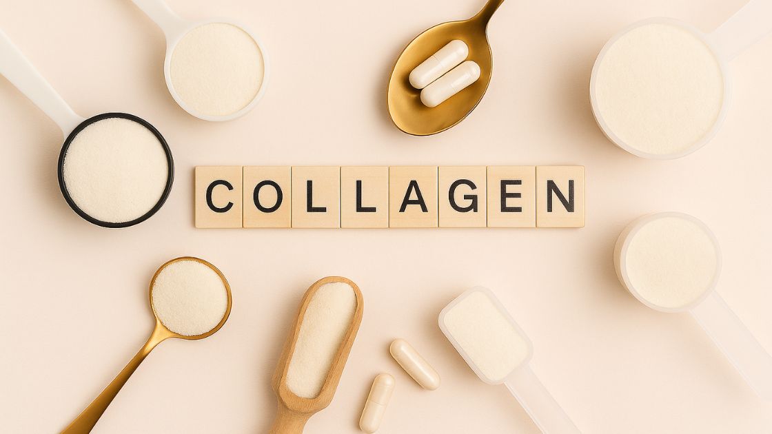 lepels met poeder en capsules