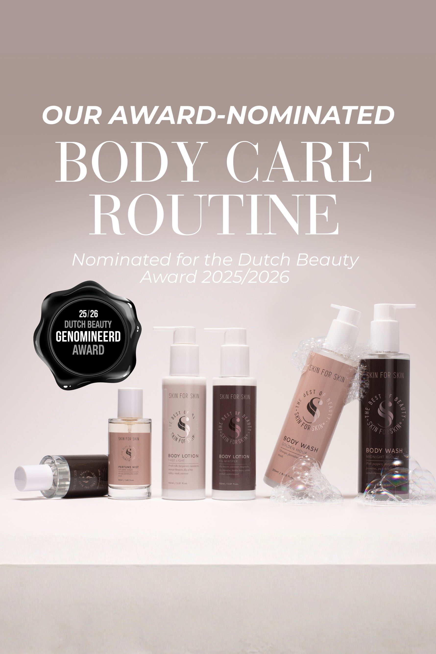 Award nominated body care Skin for Skin