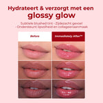 Skin for Skin balmy lip gloss blushed resultaat lippen