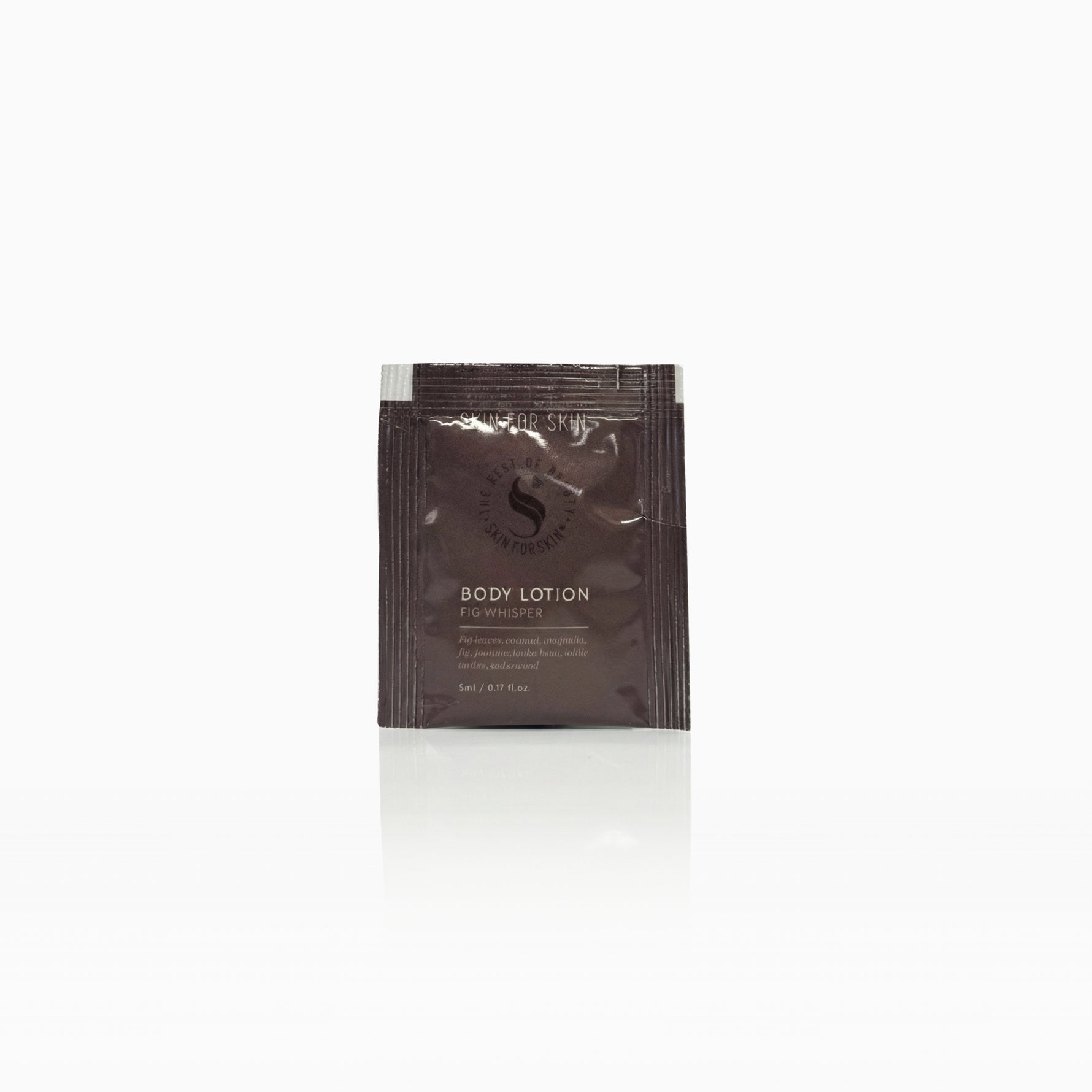 Skin for Skin body lotion sample Fig Whisper lichaamsverzorging sachet