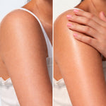 Skin for Skin body wash golden hour voor en na gebruik