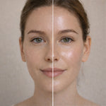 Skin for Skin get me glowing masker voor en na gezicht