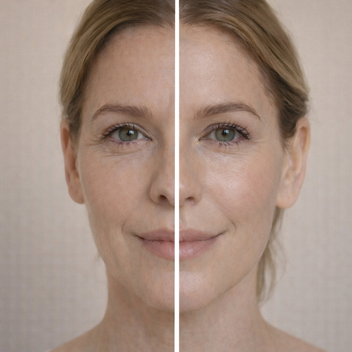 Skin for Skin lift me up masker voor en na gezicht