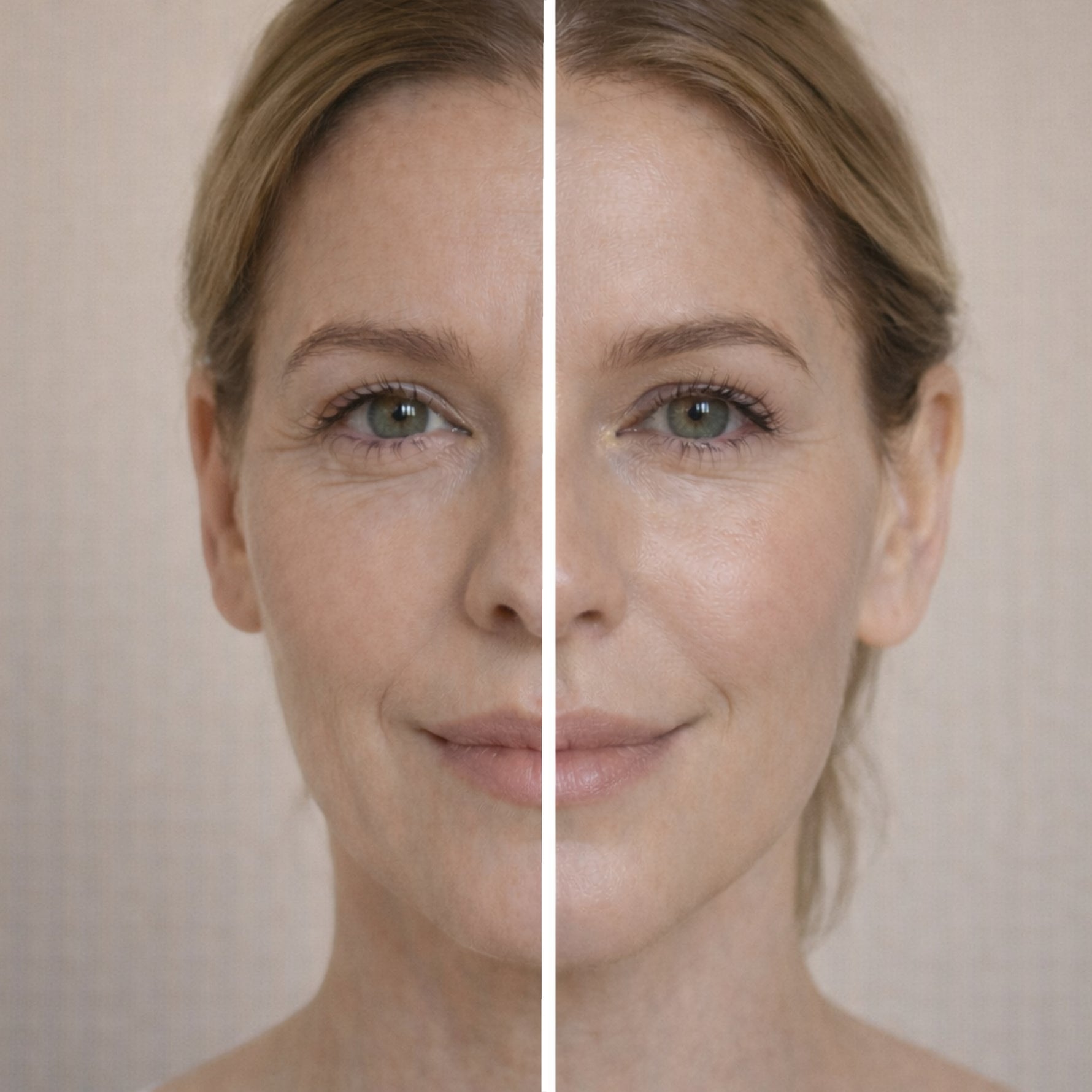 Skin for Skin lift me up masker voor en na gezicht