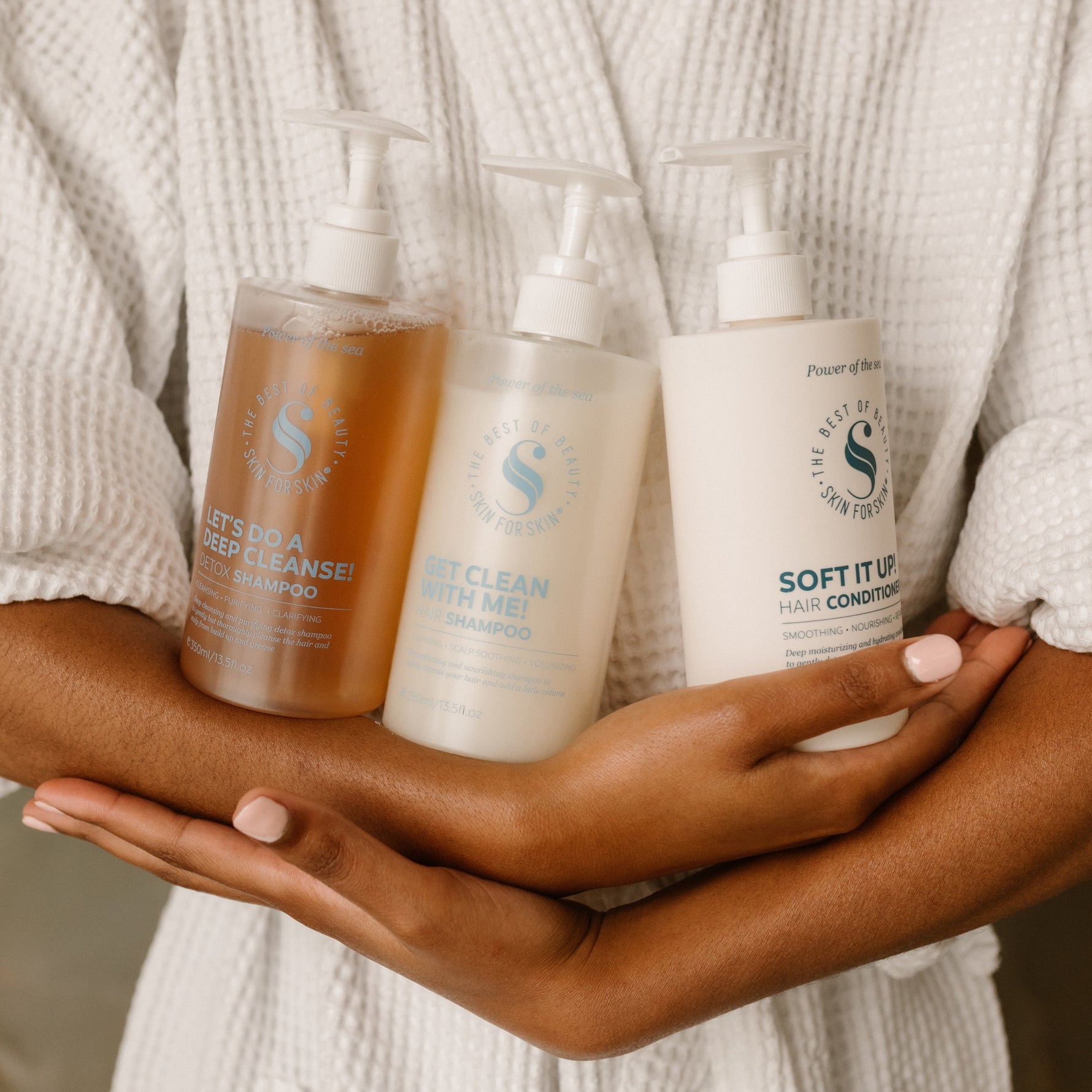 De producten uit The Perfect Wash Trio van Skin for Skin