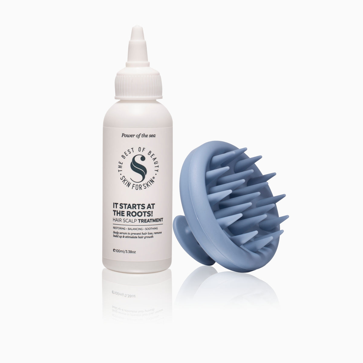 De Roots Relaxation Set van Skin for Skin met scalp treatment en haar massageborstel