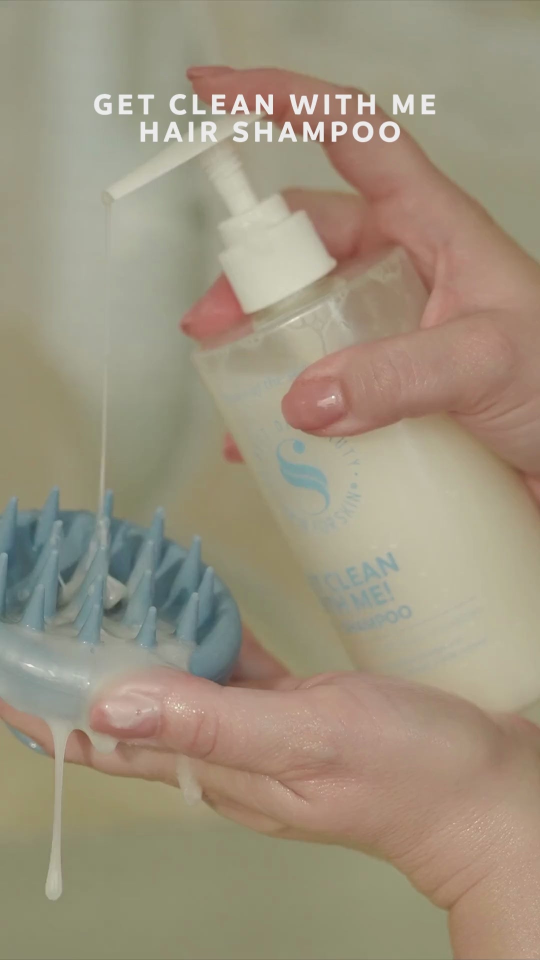 Skin for Skin get clean with me shampoo video