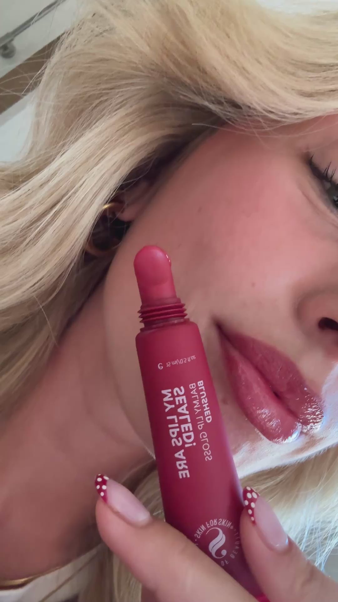 Skin for Skin balmy lip gloss blushed video