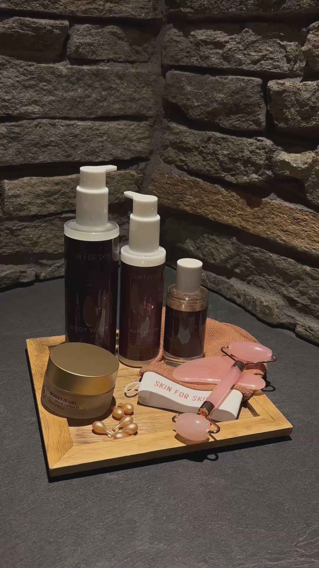 Skin for Skin lichaamsverzorging set donker video