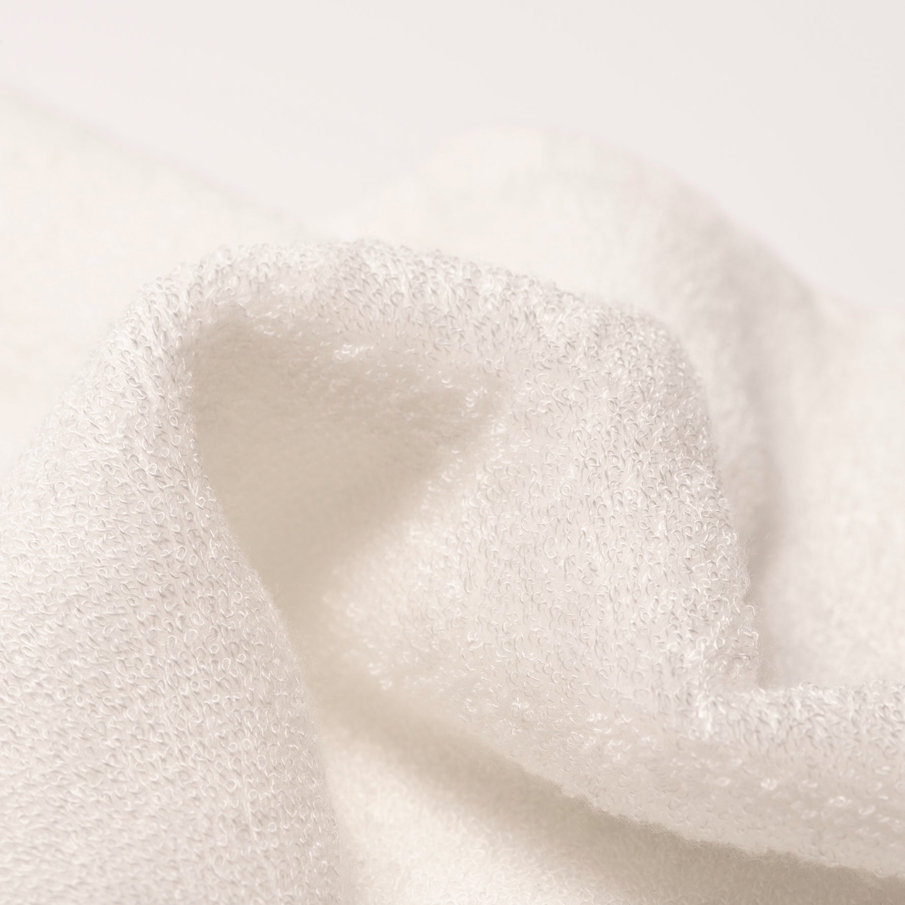 Close-up van zachte bamboevezel textuur van Skin for Skin bamboo wash cloth reinigingsdoek