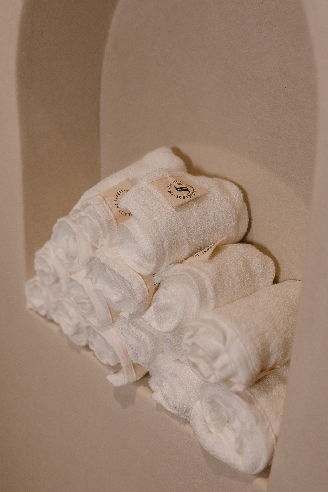 Skin for Skin bamboo wash cloths opgerold zachte bamboe reinigingsdoekjes voor gezichtsreiniging